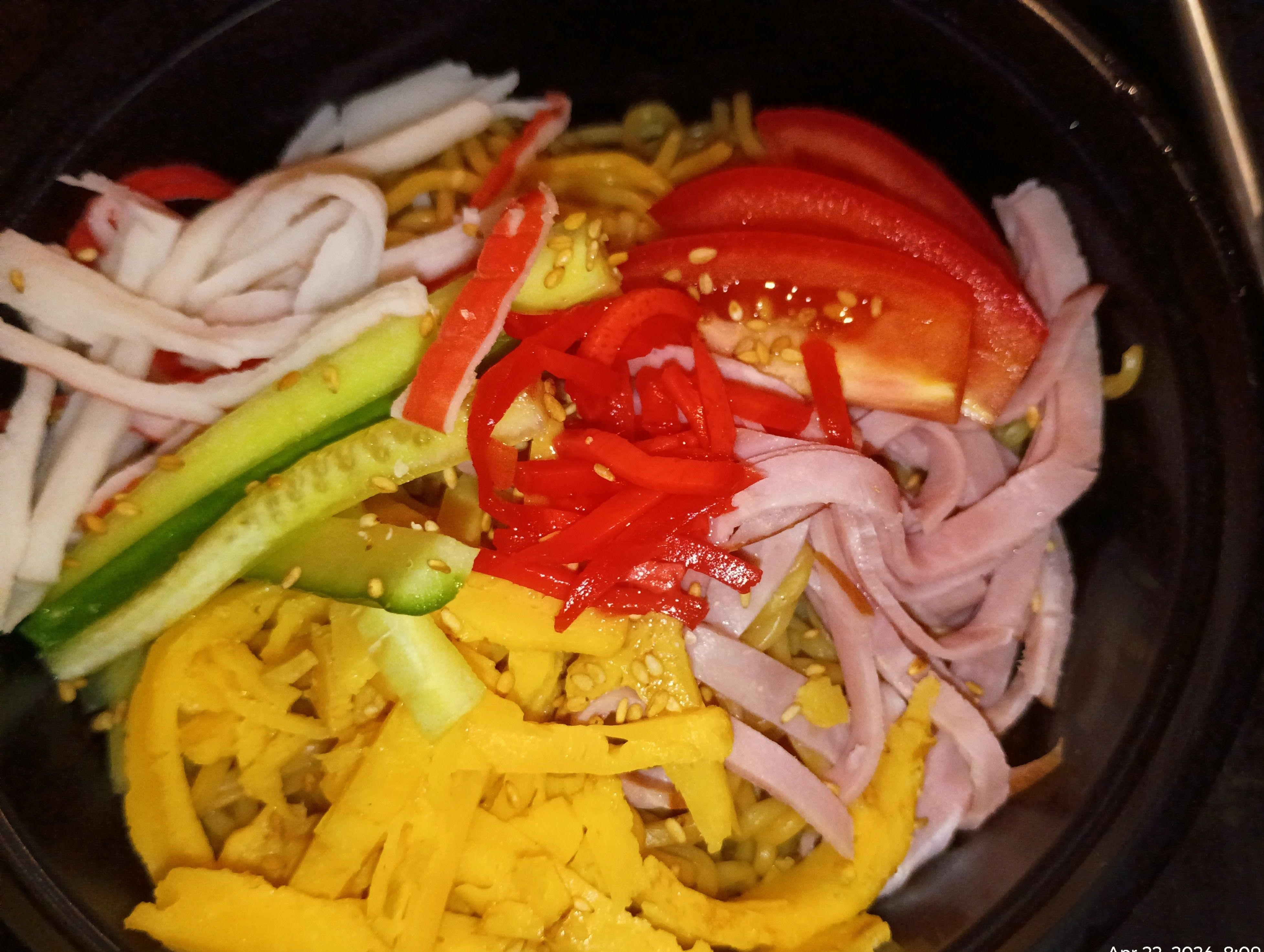 Hiyashi Chuka- Japanese cold ramen salad